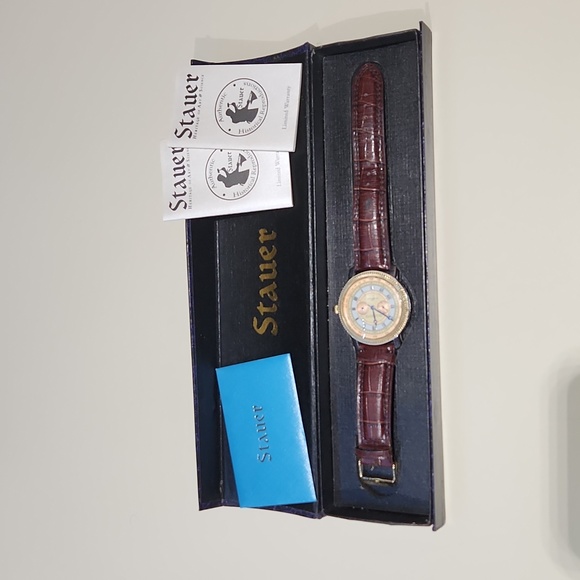 Stauer Geo W. Chatterton Springfield Stainless steel case back 21562 3 ATM water - Picture 5 of 17